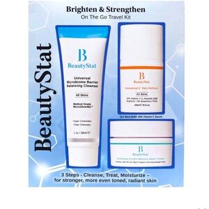 BeautyStat Brighten & Strengthen On The Go Kit - 3-Piece Travel Kit brand new